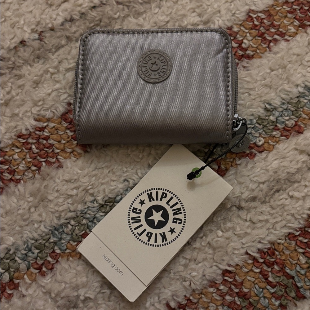 Kipling Metallic Gray Wallet